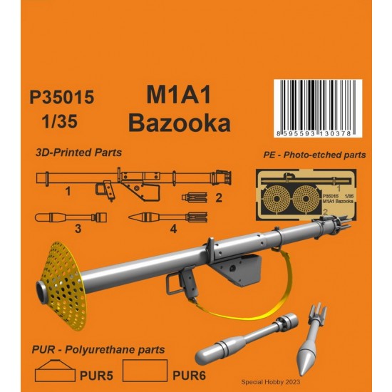 1/35 M1A1 Bazooka Recoilless Rocket Anti-tank Weapon