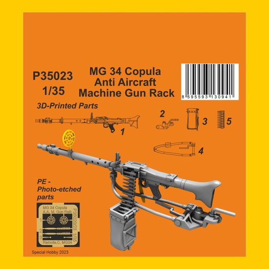 1/35 MG 34 Copula Anti Aircraft Machine Gun Rack