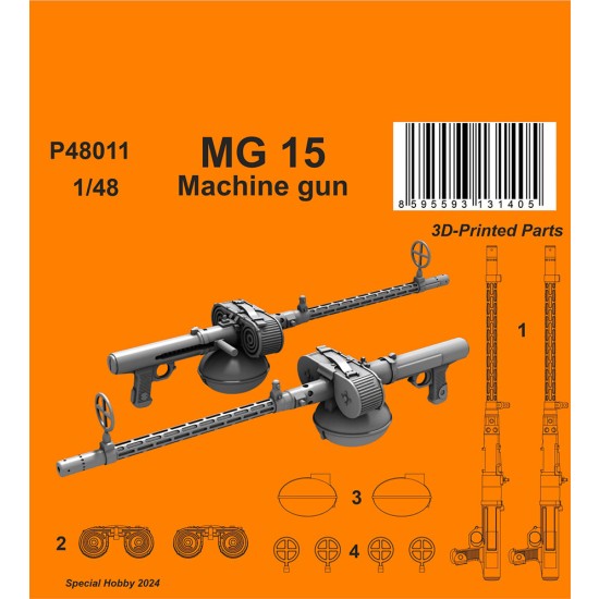 1/48 MG 15 Machine Gun (2pcs)