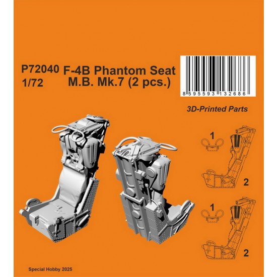 1/72 F-4B Phantom Seat - M.B. Mk.7 (2pcs)