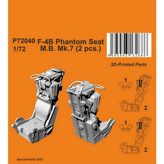 1/72 F-4B Phantom Seat - M.B. Mk.7 (2pcs)