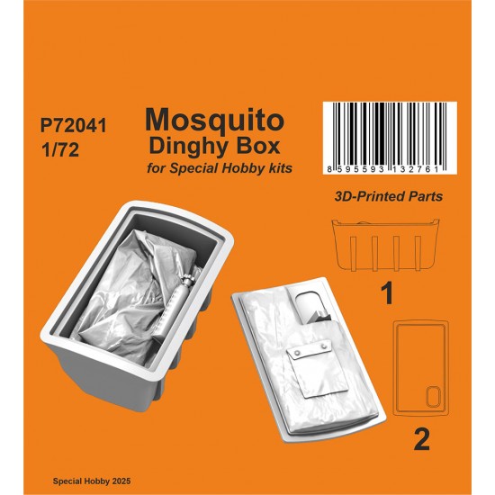 1/72 Mosquito Dinghy Box for Special Hobby kits