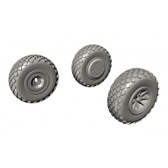 1/72 P-40 Wheels Diamond Tread for Special Hobby kits