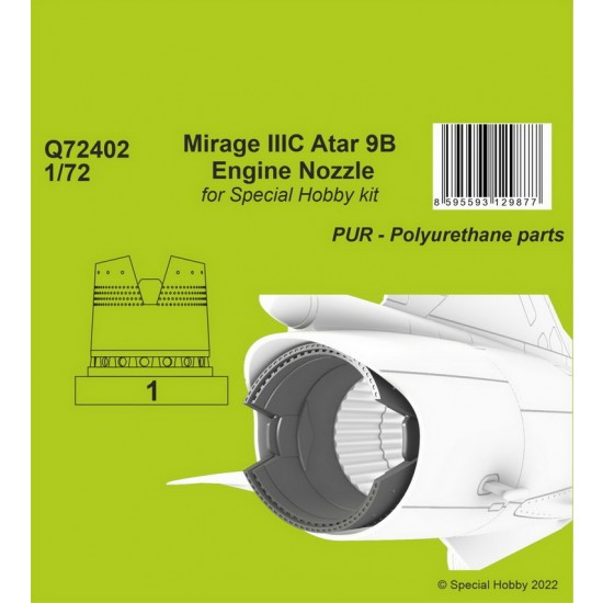 1/72 Mirage IIIC Atar 9B Engine Nozzle for Special Hobby kit