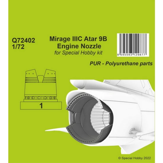 1/72 Mirage IIIC Atar 9B Engine Nozzle for Special Hobby kit