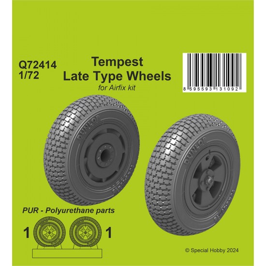 1/72 Tempest Late Type Wheels