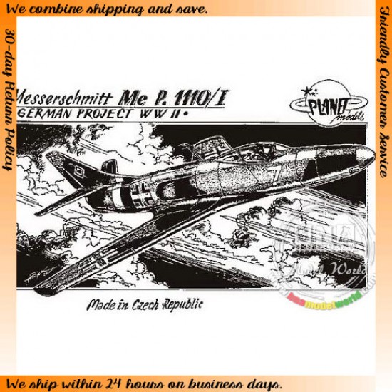 1/72 WWII German Messerschmitt Me P.1110/I