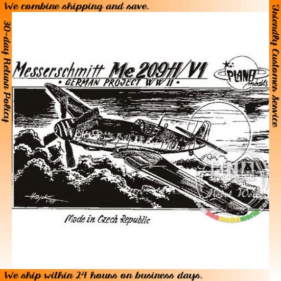 1/72 WWII German Messerschmitt Me 209 H/V1