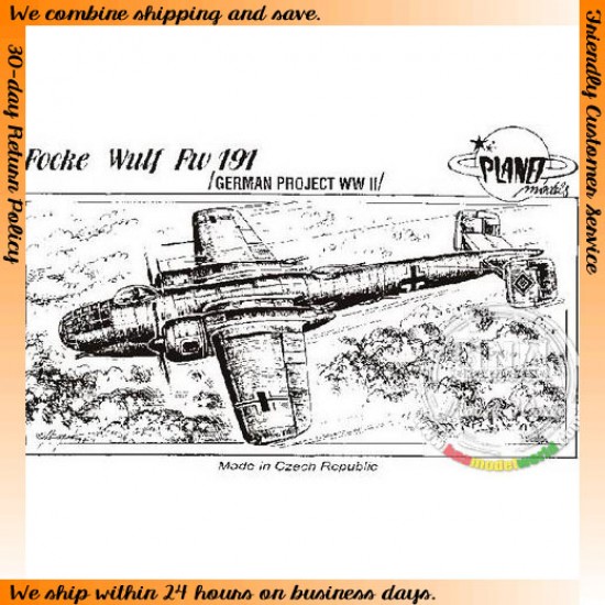 1/72 WWII German Focke-Wulf Fw191