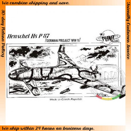 1/72 WWII German Henschel Hs P 87 Models PLT043