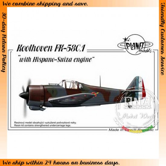 1/48 Dutch Koolhoven FK 58C.1 with Hispano Suiza Engine