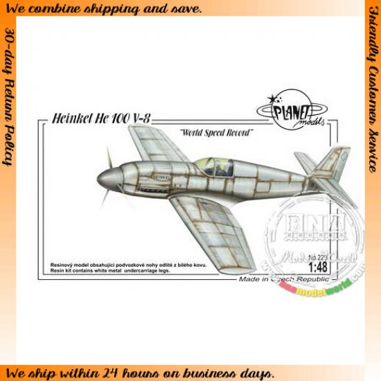 1/48 WWII German Heinkel He 100V-8 World Speed Record