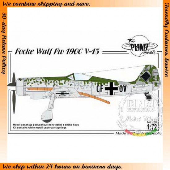 1/72 WWII German Focke-Wulf Fw190C V-15