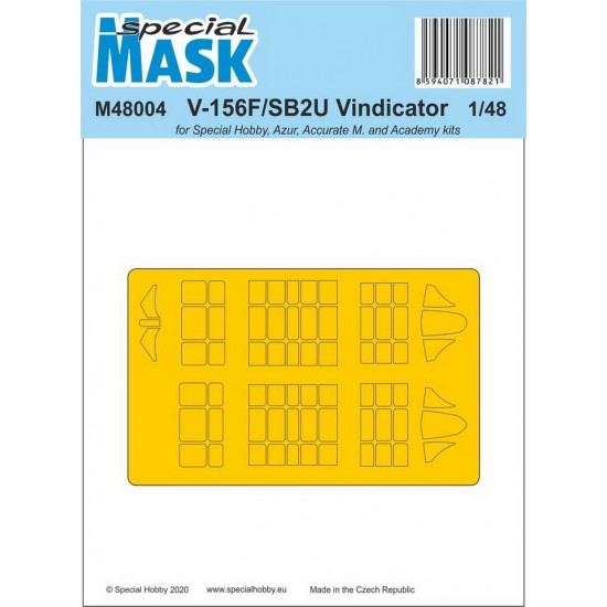 1/48 V-156F/SB2U Vindicator Masking Sheet for Special Hobby/Azur/Accurate M/Academy kits