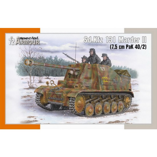 1/72 WWII German Marder II SdKfz 131 Tank Destroyer