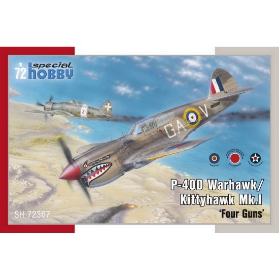 1/72 P-40D Warhawk/Kittyhawk Mk.I "Four Guns"