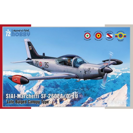 1/72 Modern SIAI-Marchetti SF-260EA/D/W Late Bulged Canopy Type