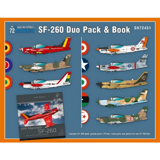 1/72 SIAI-Marchetti SF-260 Duo Pack & Book