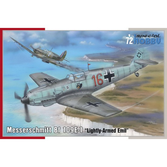 1/72 WWII German Messerschmitt Bf 109E-1 Lightly-Armed Emil