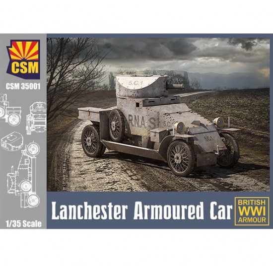 1/35 WWI British Lanchester Armoured Car