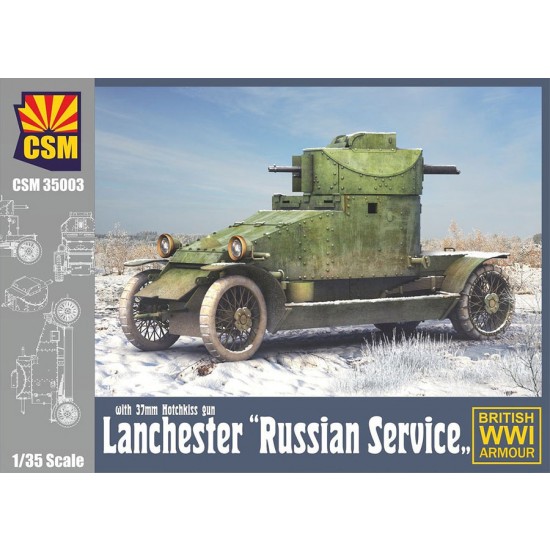 1/35 WWI British Lanchester Russian Service