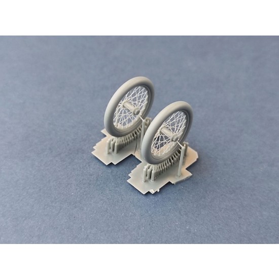 1/32 Nieuport-type Aircraft (Nie11, Nie17, Nie23, Nie24) Spoked Wheels for Copper State kit