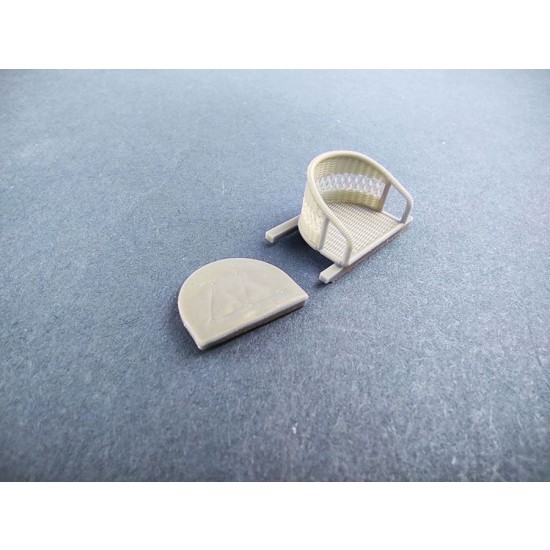 1/32 Bristol Scout Wicker Seat with Cushion for Copper State kit