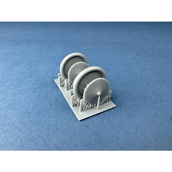 1/32 Nieuport 11 Wheels with Laced Cutouts Rims for Copper State kit