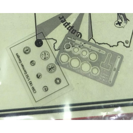1/32German Instrument Gauge Set (PE and film sheets)