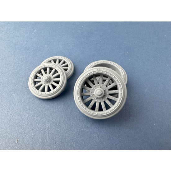 1/35 Garford-Putilov Armoured Car Reinforced Wheels (Naval) for CSM 35009/35014/35015
