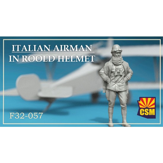 1/32 Italian Airman in Roold crash helmet