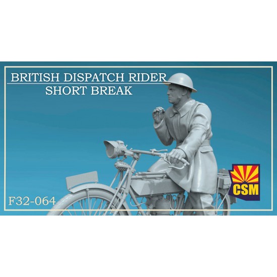 1/32 British Dispatch Rider on a short break
