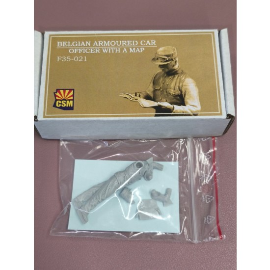 1/35 Belgian Armoured Car Officer With A Map