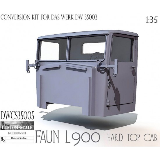 1/35 Faun L900 Hard Top Cab Coversion set for Das Werk #DW35003