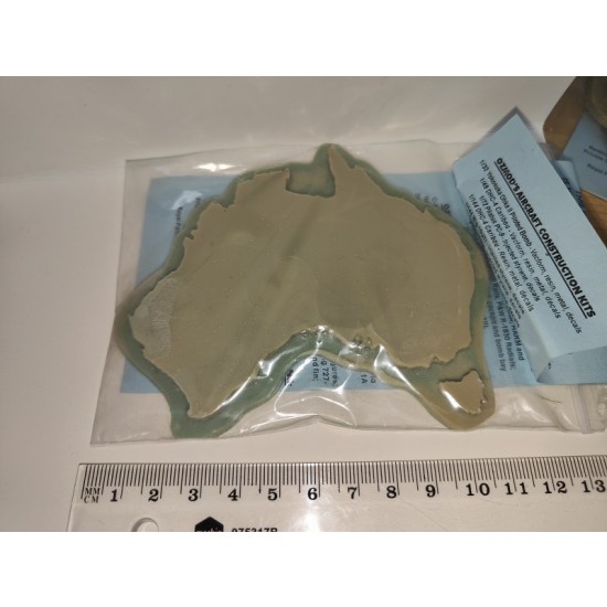 Display Base for 1/144 Miniatures - Australian Continent