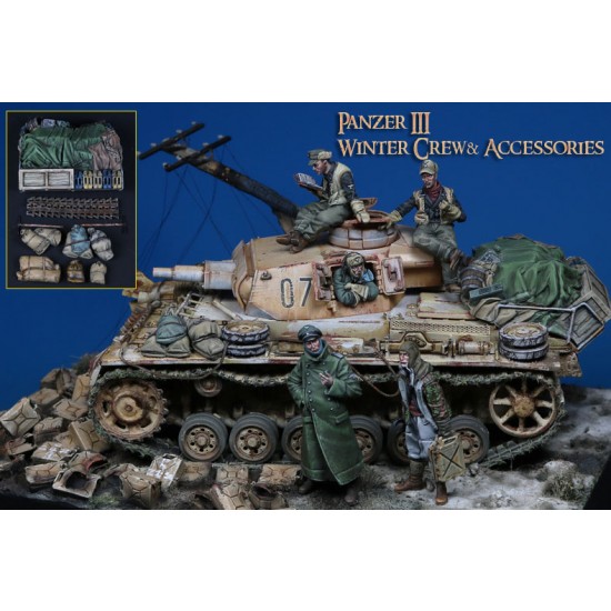 1/35 Panzer III Winter Crew & Accessories