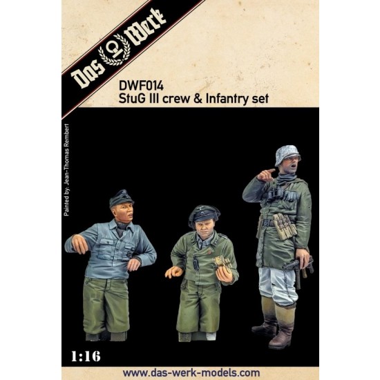 1/16 StuG III Crew & Infantry Set (3 Figures)