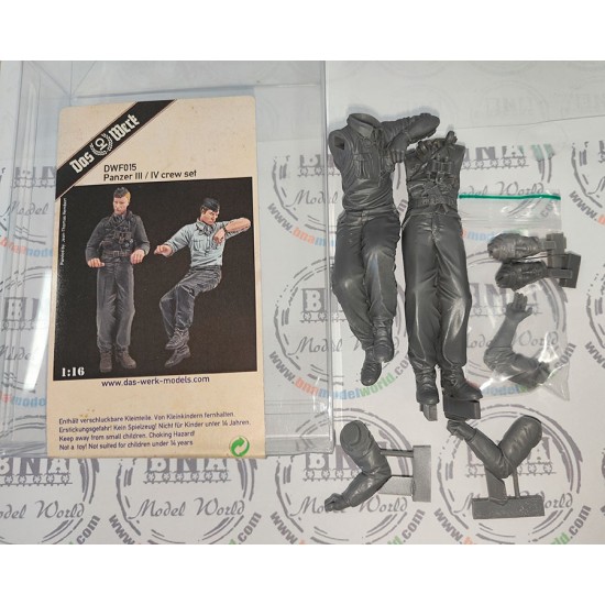 1/16 Panzer III / IV Crews (2 figures)