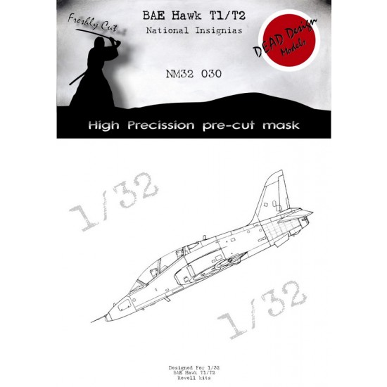 1/32 BAE Hawk National Insignias Masking for Revell kits