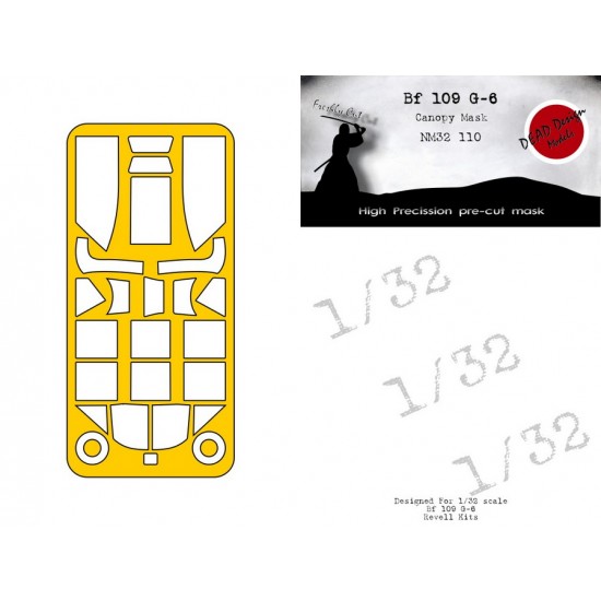 1/32 Bf 109G-6 Masking for Revell kits