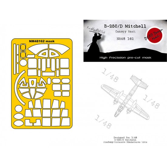 1/48 B-25C/D Mitchell Masks for Accurate Miniatures/Academy kits