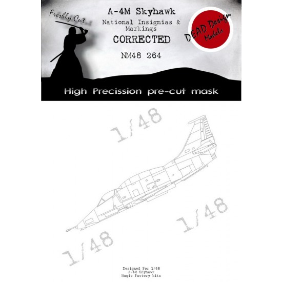 1/48 Douglas A-4M Skyhawk National Insignias Masking for Magic Factory kits