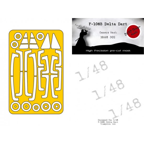 1/48 F-106B Delta Dart Masking for Trumpeter kits