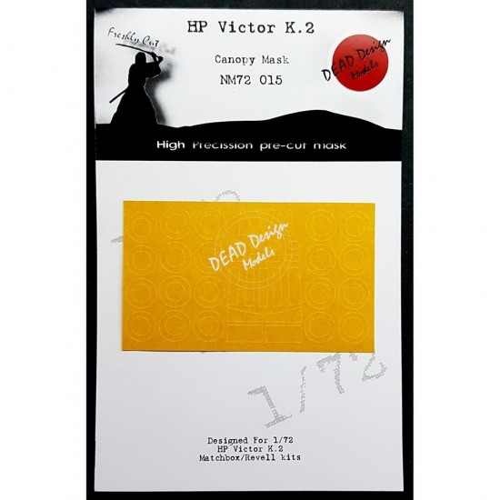 1/72 Handley Page H.P. Victor K.2/SR.2 Canopy Masking for Matchbox kits