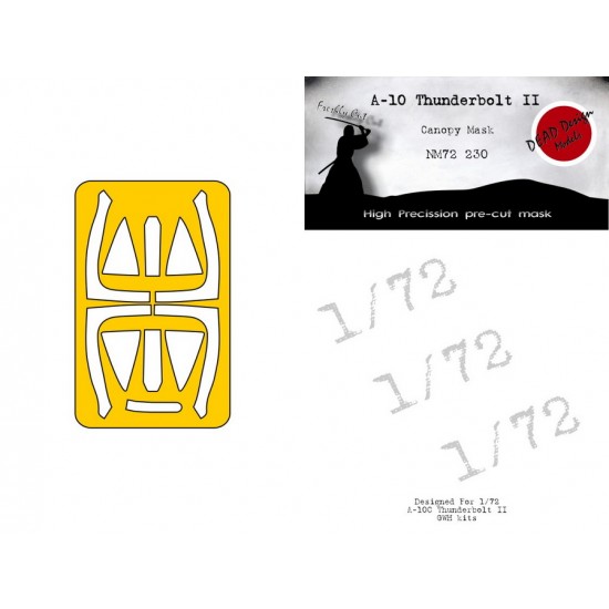 1/72 A-10 Thunderbolt National Insignia Signs Masks for Hasegawa/G.W.H kits