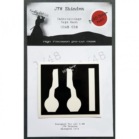 1/48 Kyushu J7W Shinden Undercarriage Bays Masking for Hasegawa kits