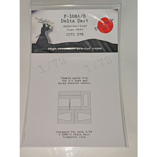 1/72 Convair F-106A Delta Dart Undercarriage Bays Masking for Trumpeter kits