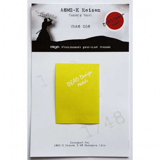 1/48 Mitsubishi A6M2-K Reisen Canopy Masking for Hasegawa kits