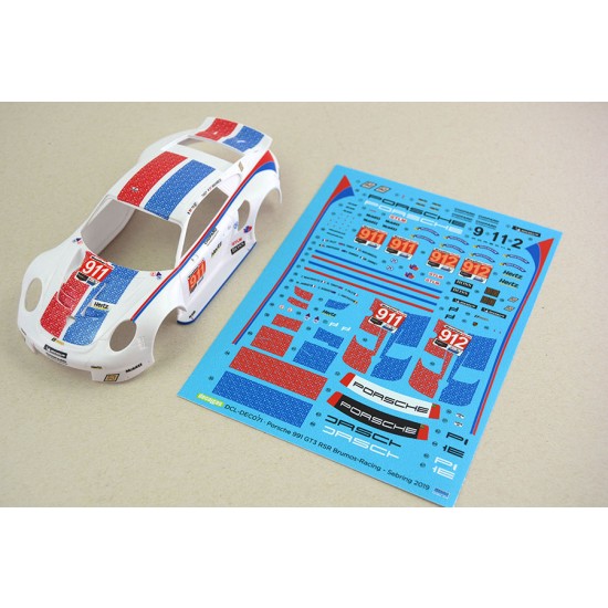 1/24 Porsche 911 991 GT3 RSR GT Brumos-Racing-Look 12h Sebring 2019 for Nunu PN24040