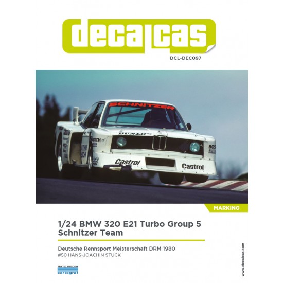 1/24 BMW 320 E21 Turbo Group 5 Team Schnitzer Castrol 1980 for Beemax BX24028